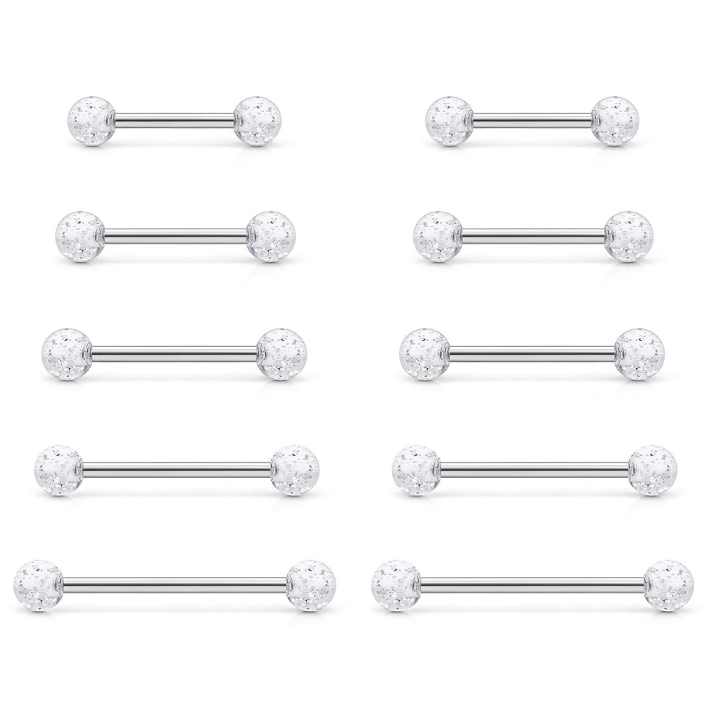 Body Jewelry Surgical Steel - 14G Surgical Steel Straight Barbell -