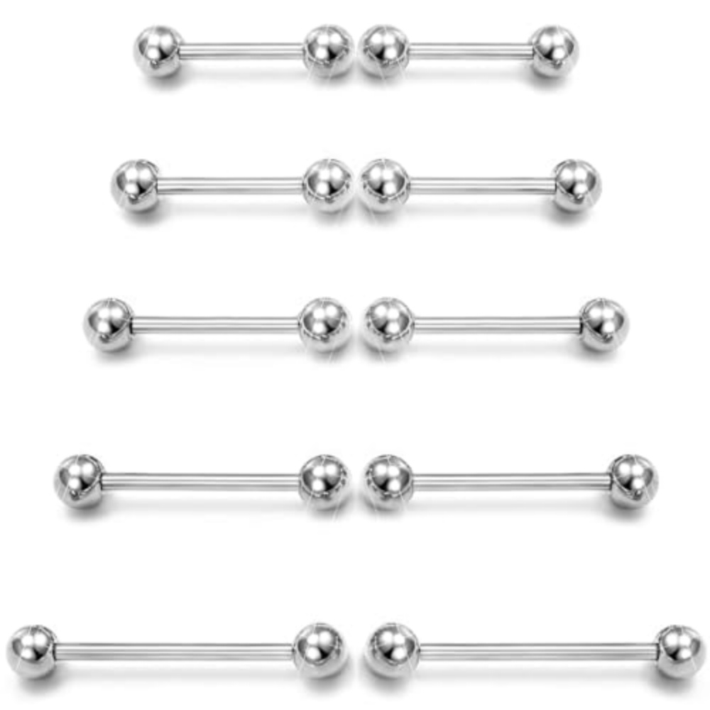 14G Surgical Steel Straight Ba - Body Jewelry Surgical Steel recension och pris