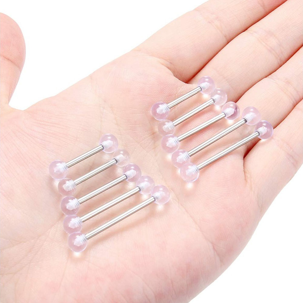 14G Surgical Steel Straight Ba - Body Jewelry Surgical Steel recension och pris