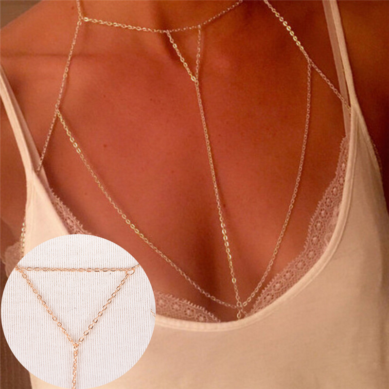 Gold Silver Fashion Link Chain - Body Jewelry Necklace recension och pris