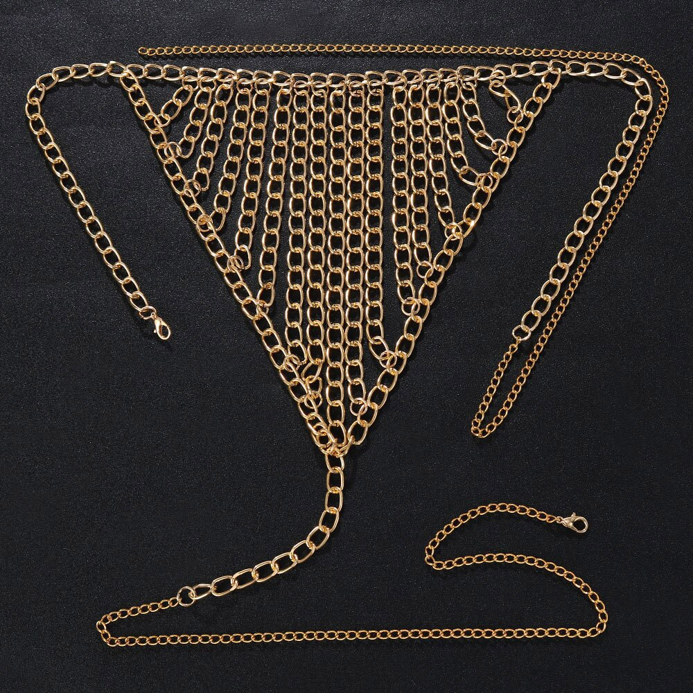 Statment Waist Chain Metal Cha - Body Jewelry Retainers recension och pris
