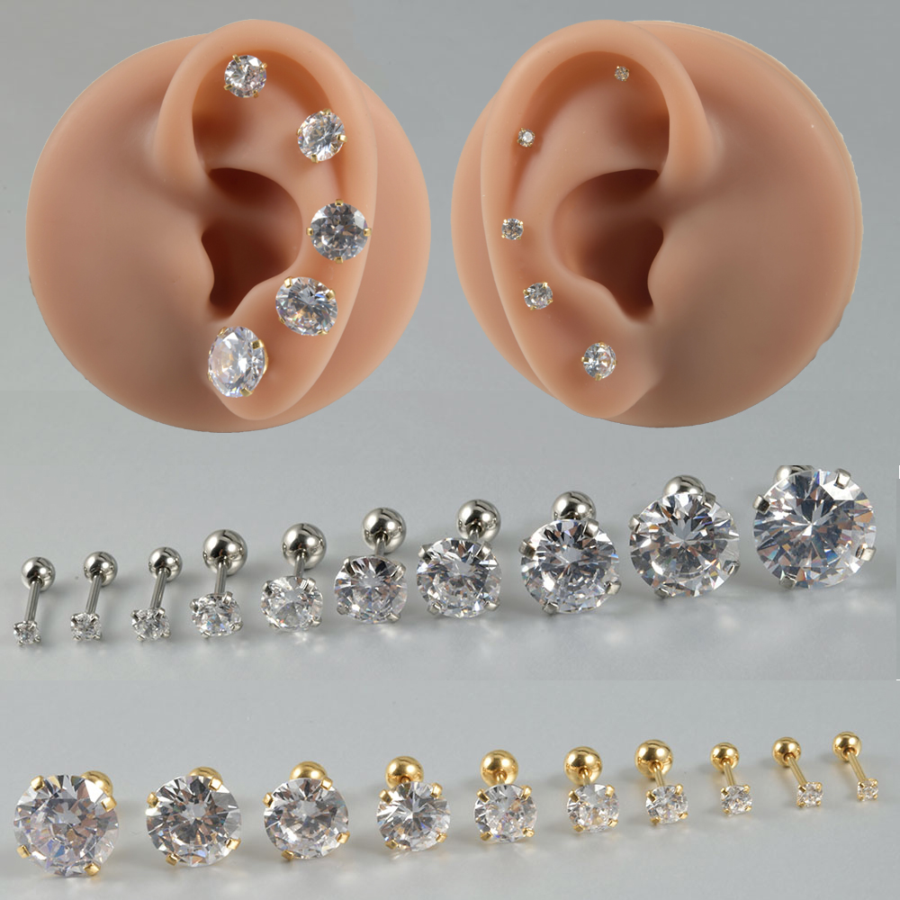 1Pair Surgical Steel Catch Rou - Body Jewelry Surgical Steel recension och pris
