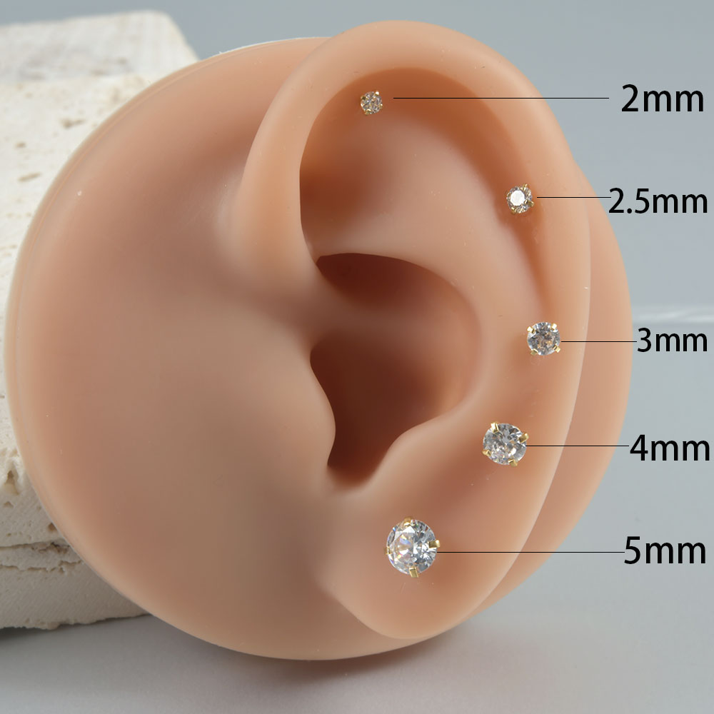 1Pair Surgical Steel Catch Rou - Body Jewelry Surgical Steel recension och pris