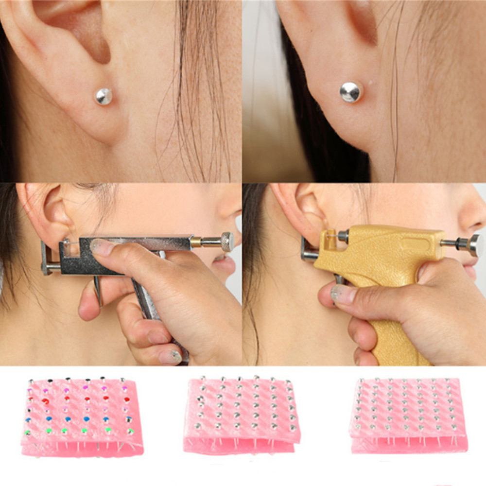 98/24Pcs Ear Piercing Special  - Body Jewelry Surgical Steel recension och pris